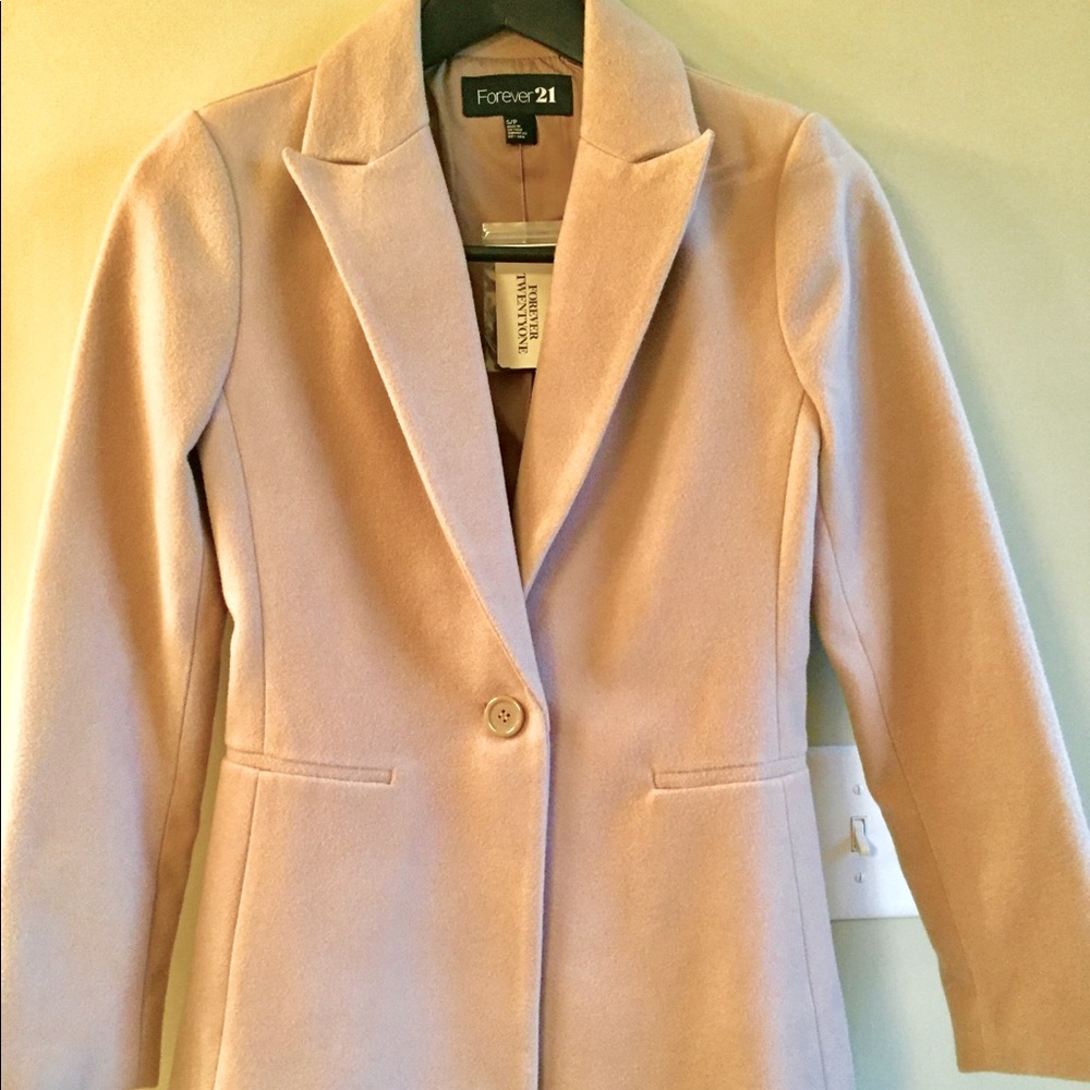 New with tag beige wool jacket